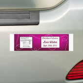 Waterfles Etiket Papier Vlak Paarse Lus Purples Bumpersticker (Op auto)