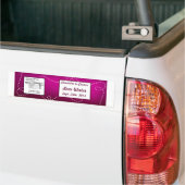 Waterfles Etiket Papier Vlak Paarse Lus Purples Bumpersticker (Op Truck)