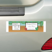 Waterfles Etiket Zijn/Haar Sandalen Op Strand Plam Bumpersticker (Op auto)