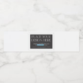 Waterfles Etiketten 8 bij 2 1/8 inch (Enkel label)