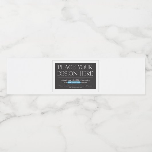 Waterfles Etiketten 8 bij 2 1/8 inch (Enkel label)