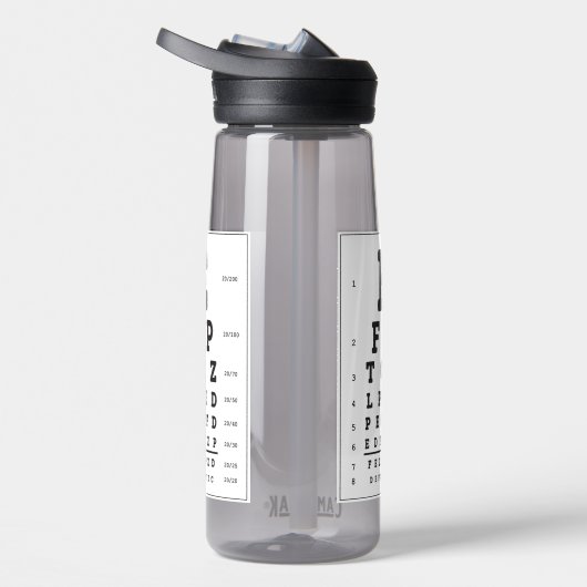 Waterfles Eye Chart (Rechts)