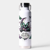 Waterfles | Fairycore bloemige geïsoleerde fles (Voorkant)