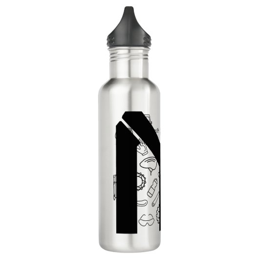 Waterfles, fietsonderdeel waterfles  (Links)