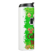 Waterfles Funny Santa Bel me Tekst me Thermosbeker (Gedraaid links)