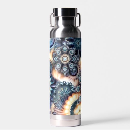 Waterfles geïsoleerde custom design yoga gear (Voorkant)