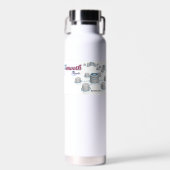 Waterfles geïsoleerde tumbler (Voorkant)