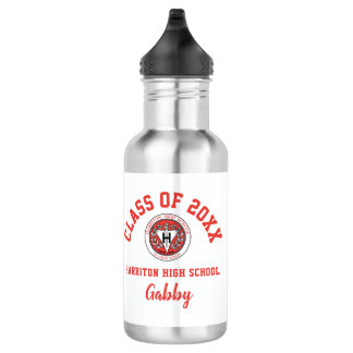 Waterfles Harriton High School Logo Custom