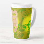 Waterfles hartverbinding latte mok (Rechterhoek)