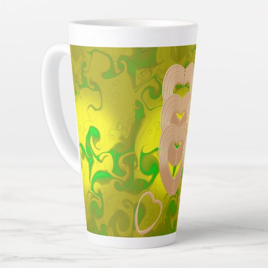 Waterfles hartverbinding latte mok (Linkerhoek)