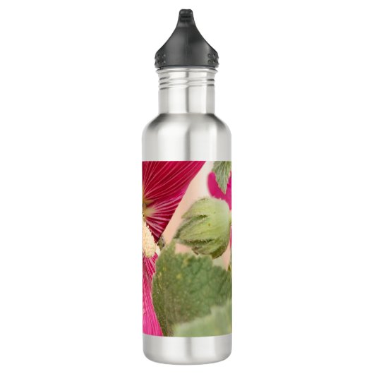 Waterfles Hollyhock bumble bee Waterfles (Rechts)