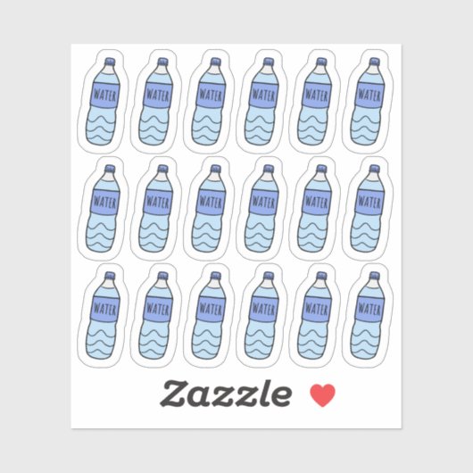 Waterfles Hydratatieherinnering Zelfzorg Tracker  Sticker (Vel)