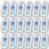 Waterfles Hydratatieherinnering Zelfzorg Tracker  Sticker (Voorkant)