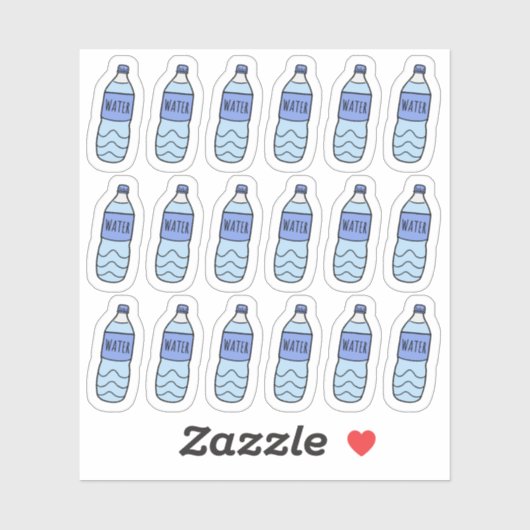 Waterfles Hydrate Herinnering Zelfzorg Tracker Sticker (Vel)