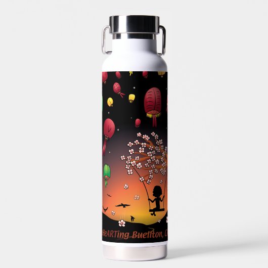 Waterfles - In de Flow (Voorkant)