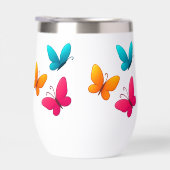 Waterfles Kleurrijke Vlinders – Natuur Inspire (Rechts)