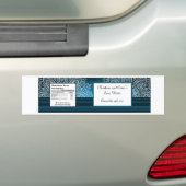 Waterfles Label Deep Moroccan Blue Bumpersticker (Op auto)
