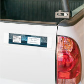 Waterfles Label Deep Moroccan Blue Bumpersticker (Op Truck)