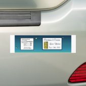 Waterfles Label Fireflies en Mason Jars Sunset Bumpersticker (Op auto)