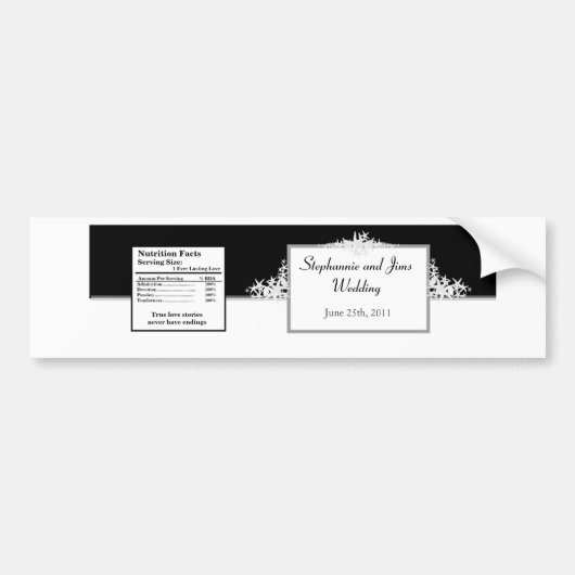 Waterfles Label Zomer Liefde en Sea Shells Bumpersticker (Voorkant)