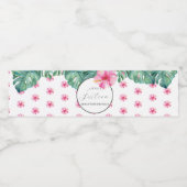 Waterfles Labels Sweet Sixteen Luau Verjaardag Waterfles Etiket (Enkel label)