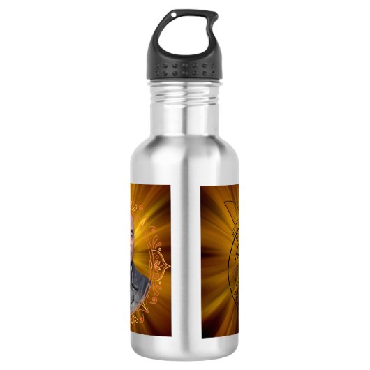 waterfles Mass en logo Waterfles (Voorkant)