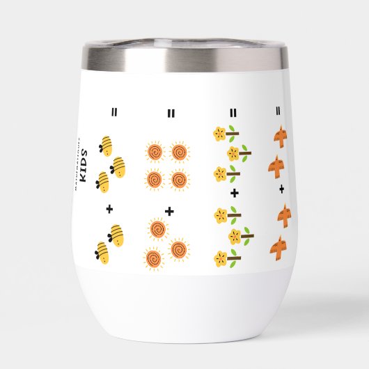 Waterfles mathématiques voor kinderen (Achterkant)