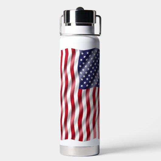 Waterfles met Amerikaanse vlag (Achterkant)