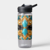 Waterfles met Bahamas Kleuren Design (Links)