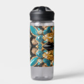 Waterfles met Bahamas Kleuren Design (Voorkant)
