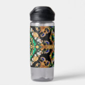 Waterfles met Braziliaanse kleuren Design (Achterkant)