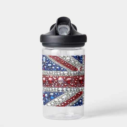 Waterfles met British Colours Design (Voorkant)