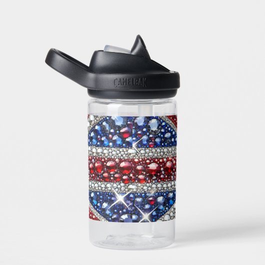 Waterfles met British Colours Design (Rechts)