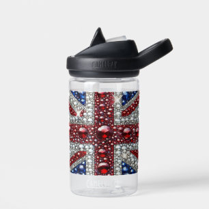 Waterfles met Britse kleurenontwerp
