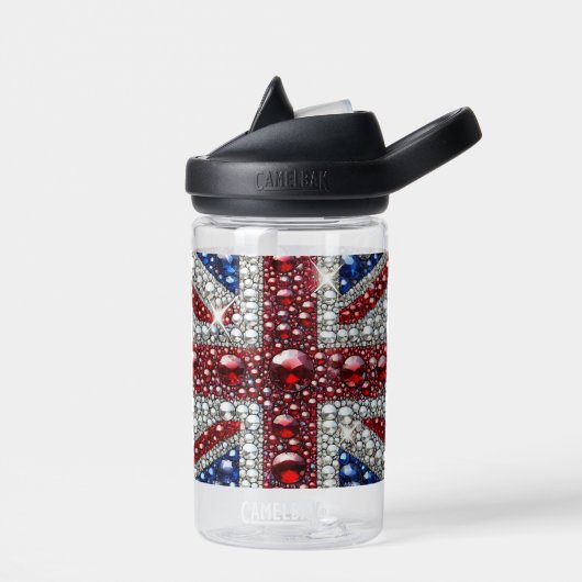 Waterfles met Britse kleurenontwerp (Links)