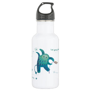 waterfles met bronheld