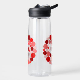 waterfles met bubbelcirkel