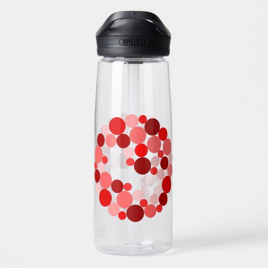 waterfles met bubbelcirkel (Achterkant)