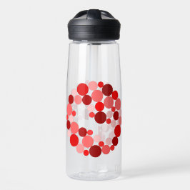 waterfles met bubbelcirkel