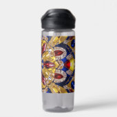 Waterfles met Colombia Kleuren Design (Achterkant)