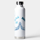 Waterfles met drijvende harten & CuWater-fles (Links)