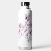Waterfles met elegante bloemen (Links)