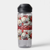 Waterfles met Engelse Rozen Design (Achterkant)