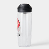 Waterfles met geborduurd boks handschoen logo (Achterkant)