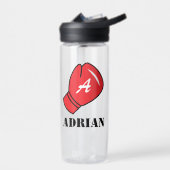 Waterfles met geborduurd boks handschoen logo (Links)