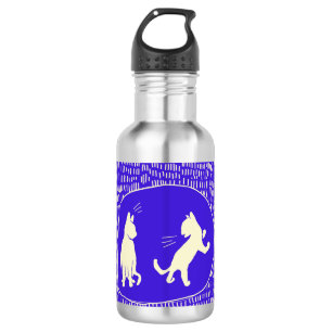 Waterfles met kat ontwerp