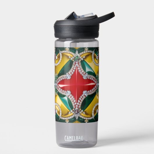 Waterfles met Los Angeles Kleuren Design (Links)