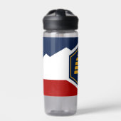 Waterfles met nieuwe vlag van Utah, VS (Voorkant)