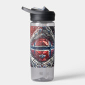 Waterfles met Noorse kleuren Design (Rechts)