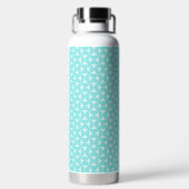 Waterfles met Prussian Blue stropdas patroon (Achterkant)